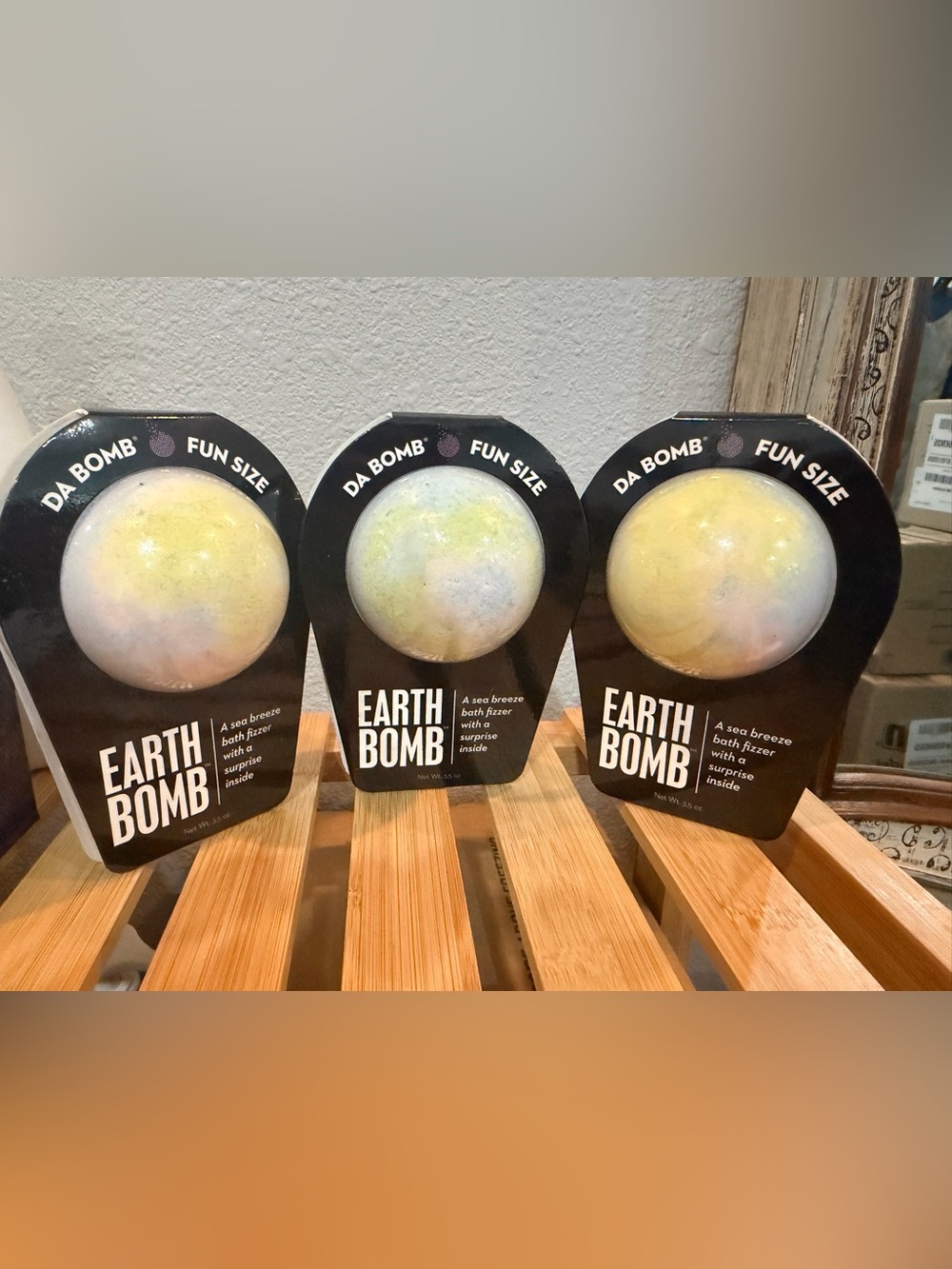 3 pack Earth Bomb Fun Size Bath Bomb - Yellow/Multicolor -